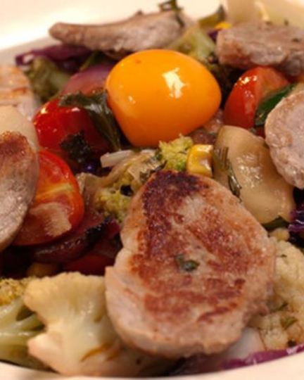 Рецепт свинины и тринадцать овощей