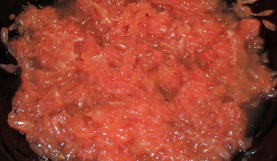 свинина под грейпфрутовым соусом