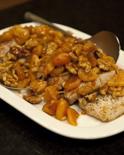 Рецепт свинины с абрикосами