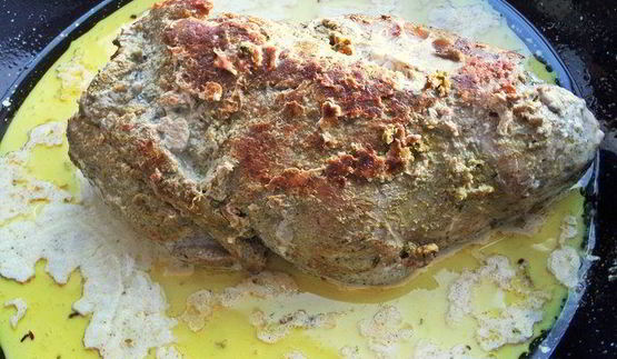 свинина в молоке