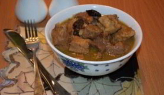 свинина в винном соусе