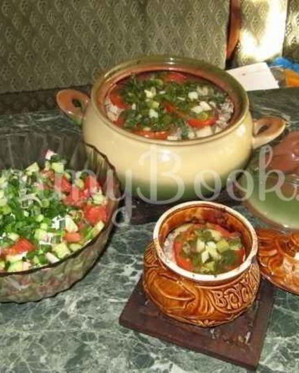 Рецепт свинины, запеченной в горшочке, с овощами