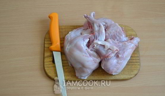 тушеный кролик с картошкой в мультиварке