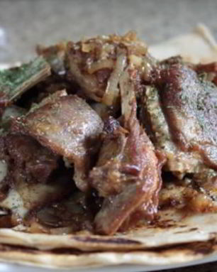 Тушеные бараньи ребрышки