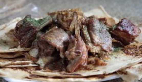 тушеные бараньи ребрышки