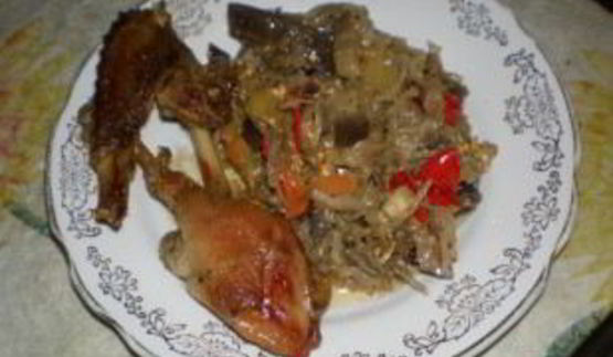 утка кусочками в духовке