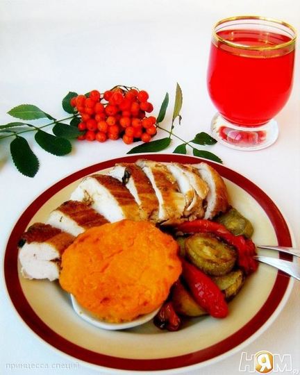 Рецепт запеченной курицы осенней рапсодия