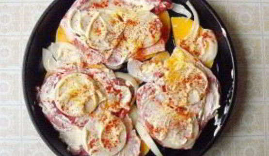 запеченная свинина с тыквой