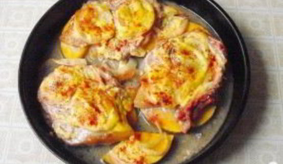 запеченная свинина с тыквой