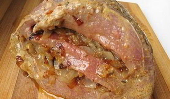 запеченная телятина с луком