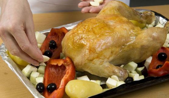 жареная курица по-средиземноморски