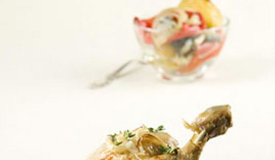 жареная курица по-средиземноморски