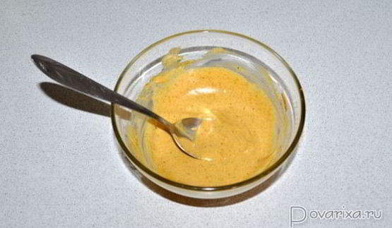 жареная курица в соево-майонезном маринаде