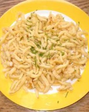 Немецкая домашняя лапша с сыром