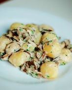 Ньокки с грибами в сливочном соусе