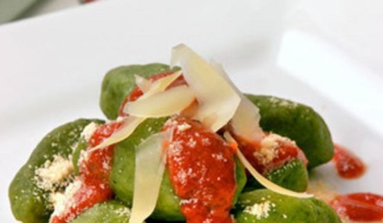 ньокки со шпинатом