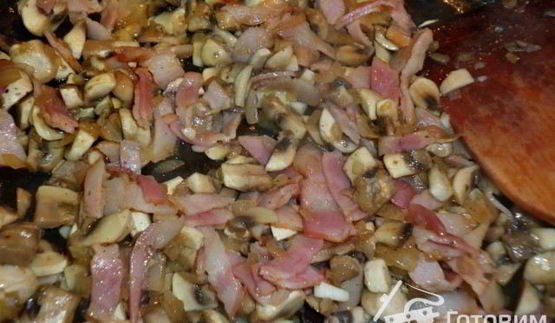 артишоки фаршированные грибами и беконом