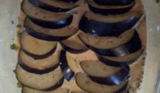 баклажаны, тушенные в сметанном соусе