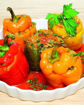 Болгарский перец, фаршированный овощами