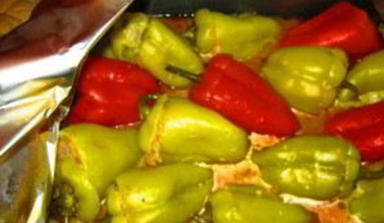 фаршированный болгарский перец в духовке