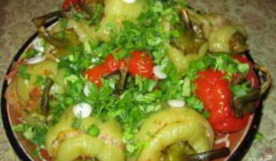 фаршированный болгарский перец в духовке