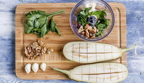 фаршированные баклажаны в грузинском стиле