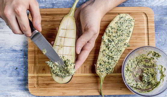 фаршированные баклажаны в грузинском стиле