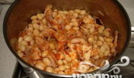 фасоль с помидорами