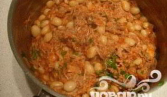 фасоль с помидорами