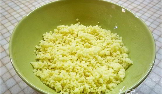 кабачки фаршированные грибами и кускусом