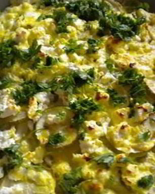 Кабачки с яйцом