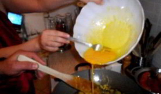 кабачки с яйцом