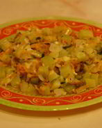 Кабачки тушеные с овощами