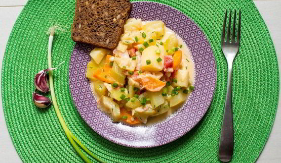 кабачки в сметане