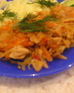 Капуста, тушенная со свининой