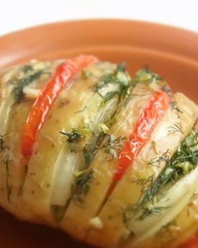 Картофель фаршированный