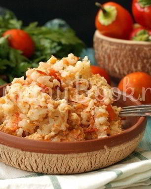 Ленивый фаршированный перец в мультиварке