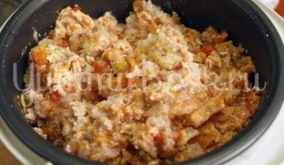 ленивый фаршированный перец в мультиварке