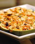 Лодочки из кабачков на гриле