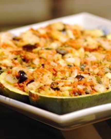 Рецепт лодочек из кабачков на гриле