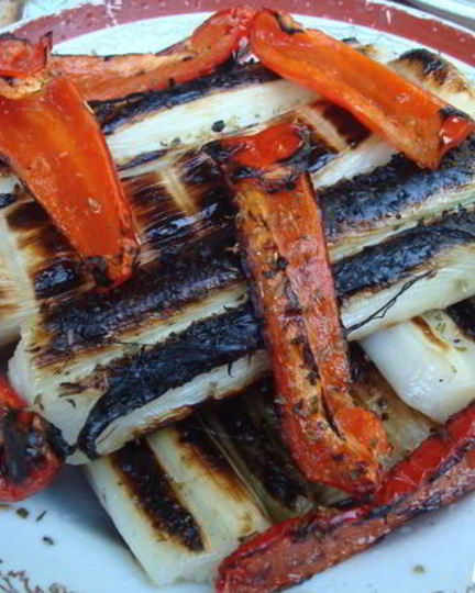 Рецепт лука-порея на гриле