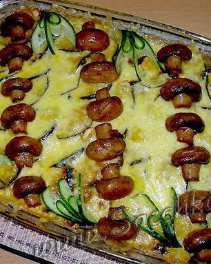 Мусака с фаршем и баклажанами