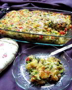 Овощи в духовке под сыром