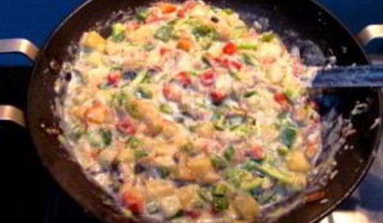 овощи в духовке под сыром