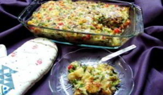 овощи в духовке под сыром