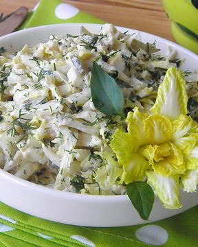 Пекинская капуста с курицей