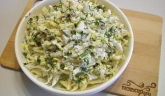 пекинская капуста с курицей