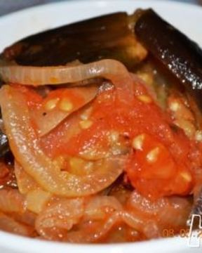 Сырдаг — жареные баклажаны с помидорами