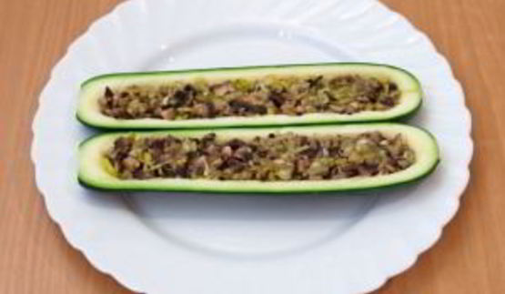 цуккини, фаршированные грибами