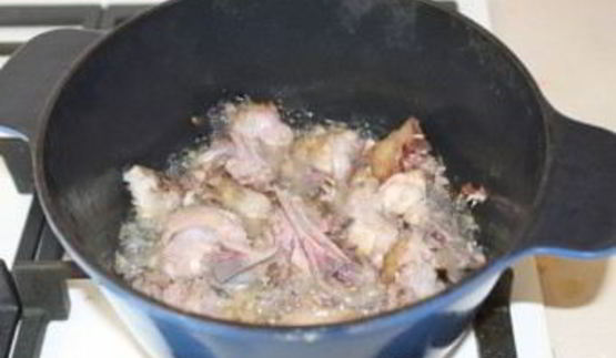 тушеная капуста с уткой